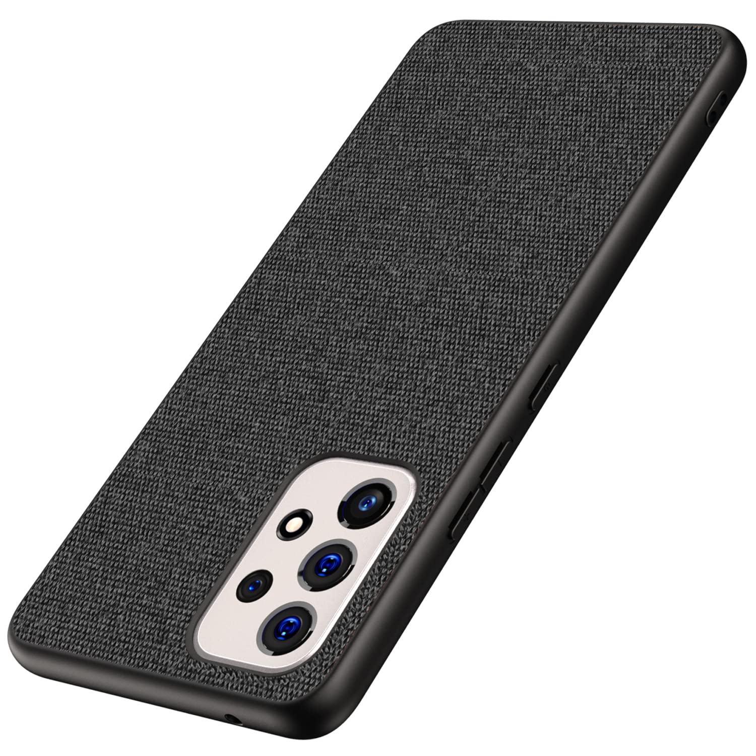 Kapa Soft Fabric Hybrid for Samsung Galaxy A53 (5G) Back Cover, Shockproof Protection Slim Hard Back Case (Black) (B09RH3ZK7F) Amazon Price History, Amazon Price Tracker