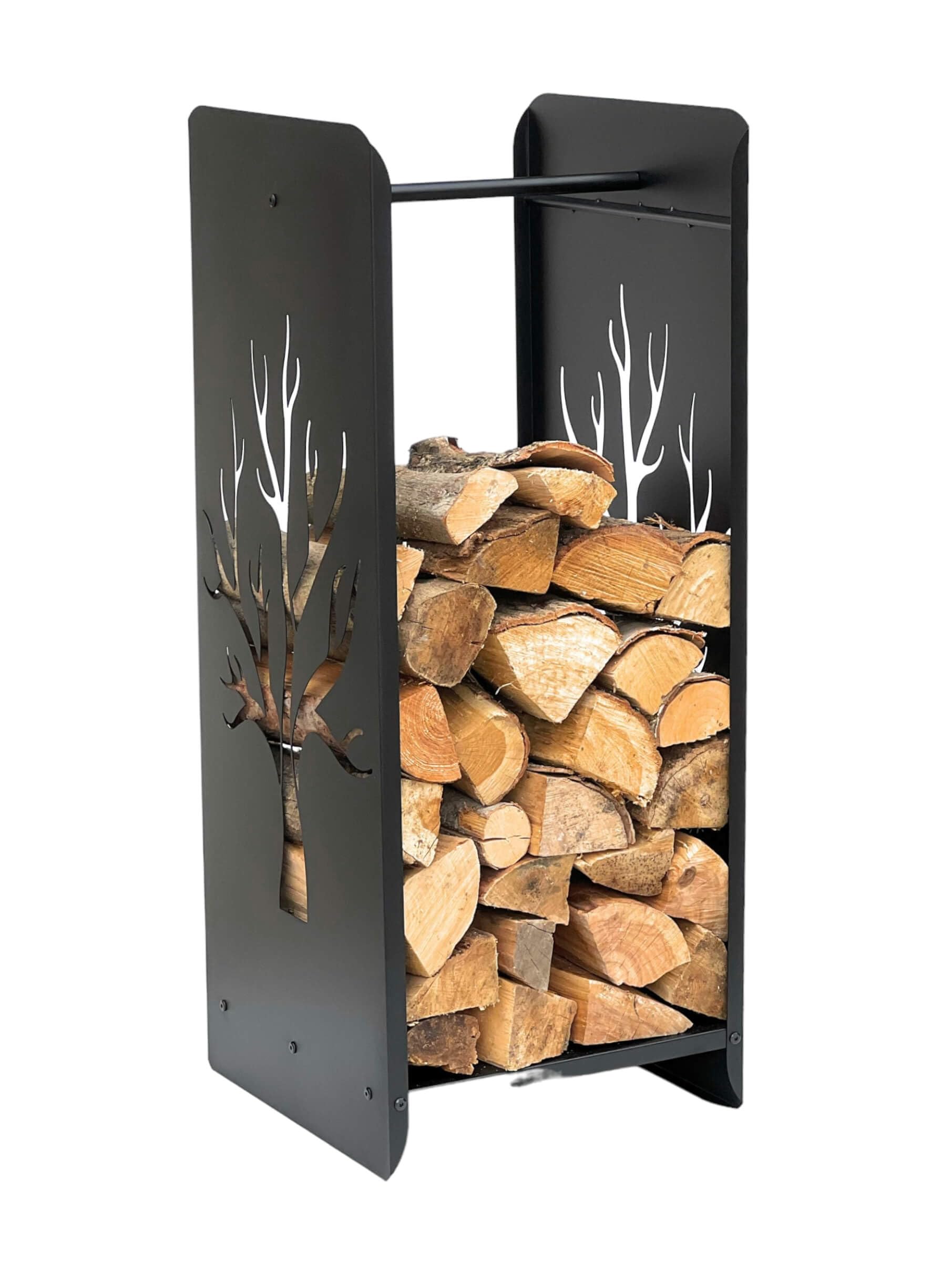 DanDiBo Kaminholzregal 10-1470 Kaminholzständer 100 cm Holzkorb Kaminholzhalter Holzregal
