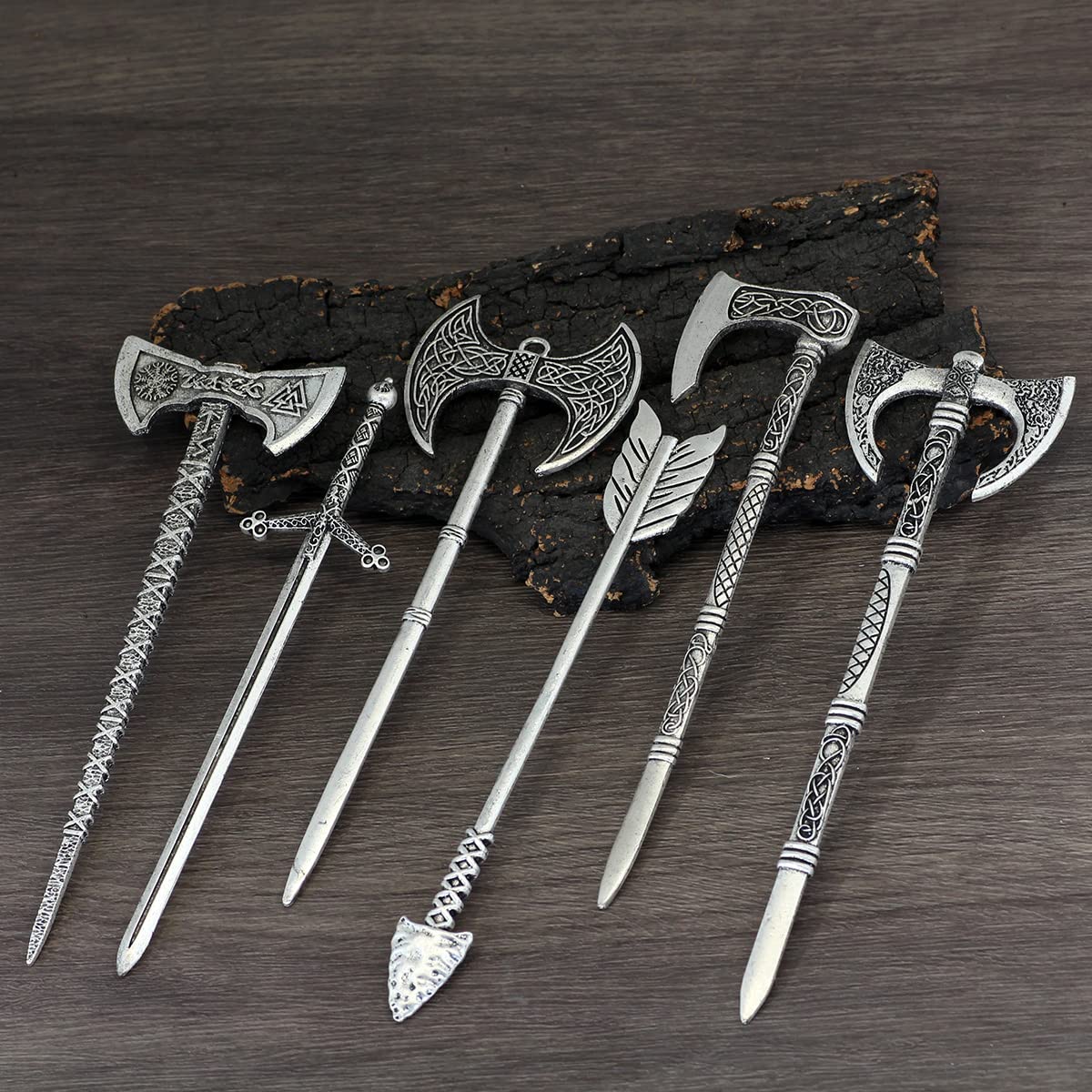Amazon.com : GuoShuang Celtic Hair Accessories - 6 pcs  display picture 3