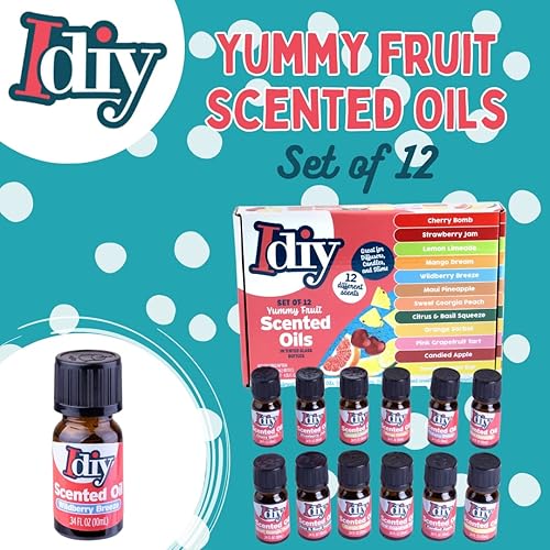 Miniatura 2 de Yummy Fruit - Aceites perfumados (12 unidades) Botellas de fragancia natural de alimentos naturales de 0.3 fl oz (0.34 onzas) para difusores,