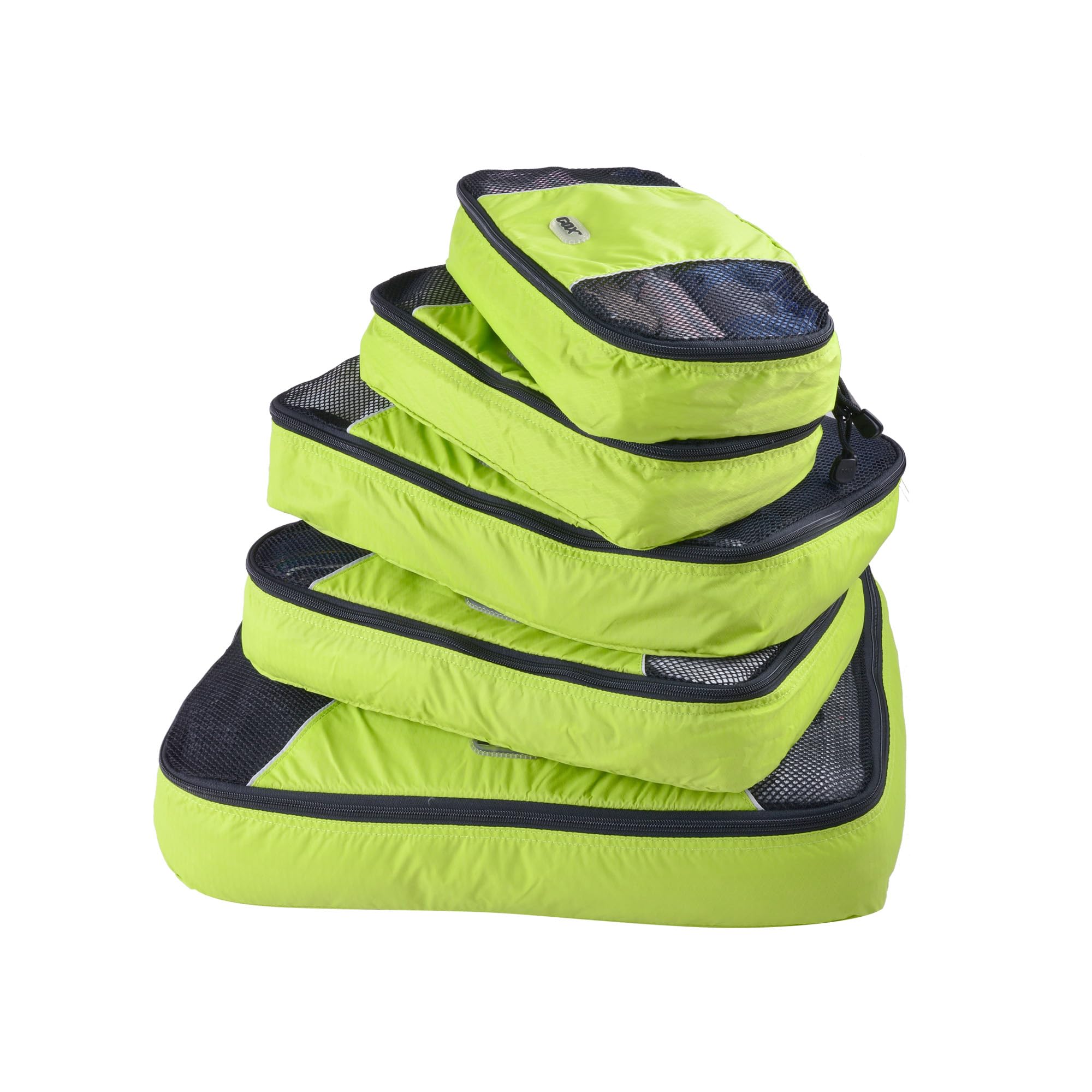 Ultra Light 5 piece Packing Cubes Travel Luggage Organizer 1 Large 2 Medium 2 Small