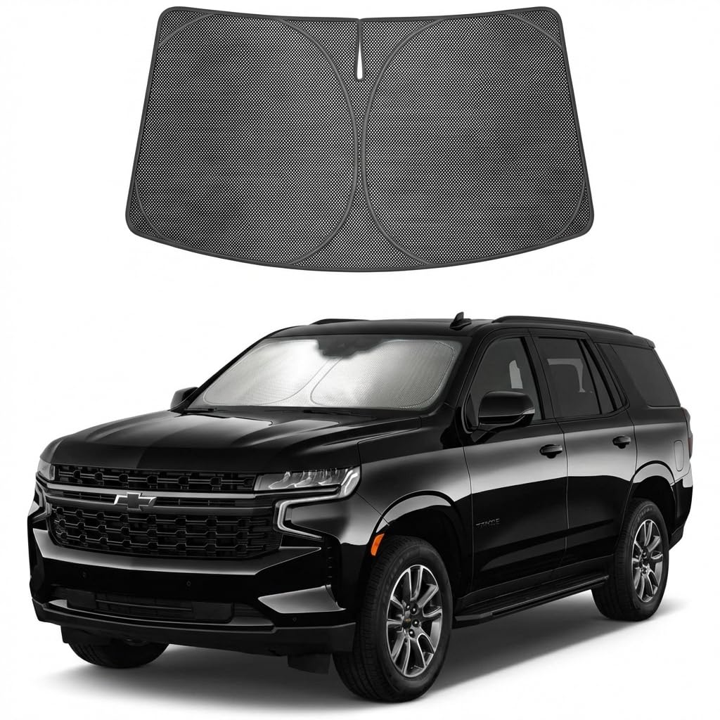 Proadsy Custom Fit Car Windshield Sun Shade for 2021-2026 Chevrolet Tahoe