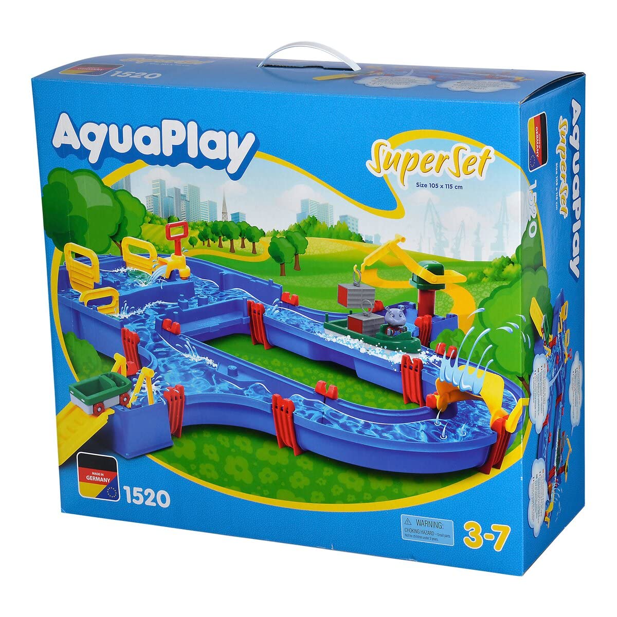 AquaPlay Super Set, 41 Pezzi Tavolo da Gioco per Esterni, Giocattolo da Giardino Adatto per Bambini dai 3 Anni in su