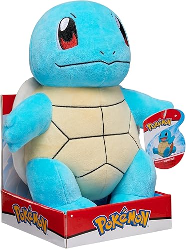 Miniatura 4 de Pokémon BO37956 Squirtle Schiggy PLUSH-Peluche de Pokémon de 12 pulgadas, detalles auténticos, juguetes para niños, multicolor