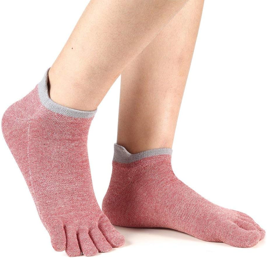 Meaiguo Toe Socks No Show Cotton Low Cut Five Finger Socks Athletic for Women - Image 2