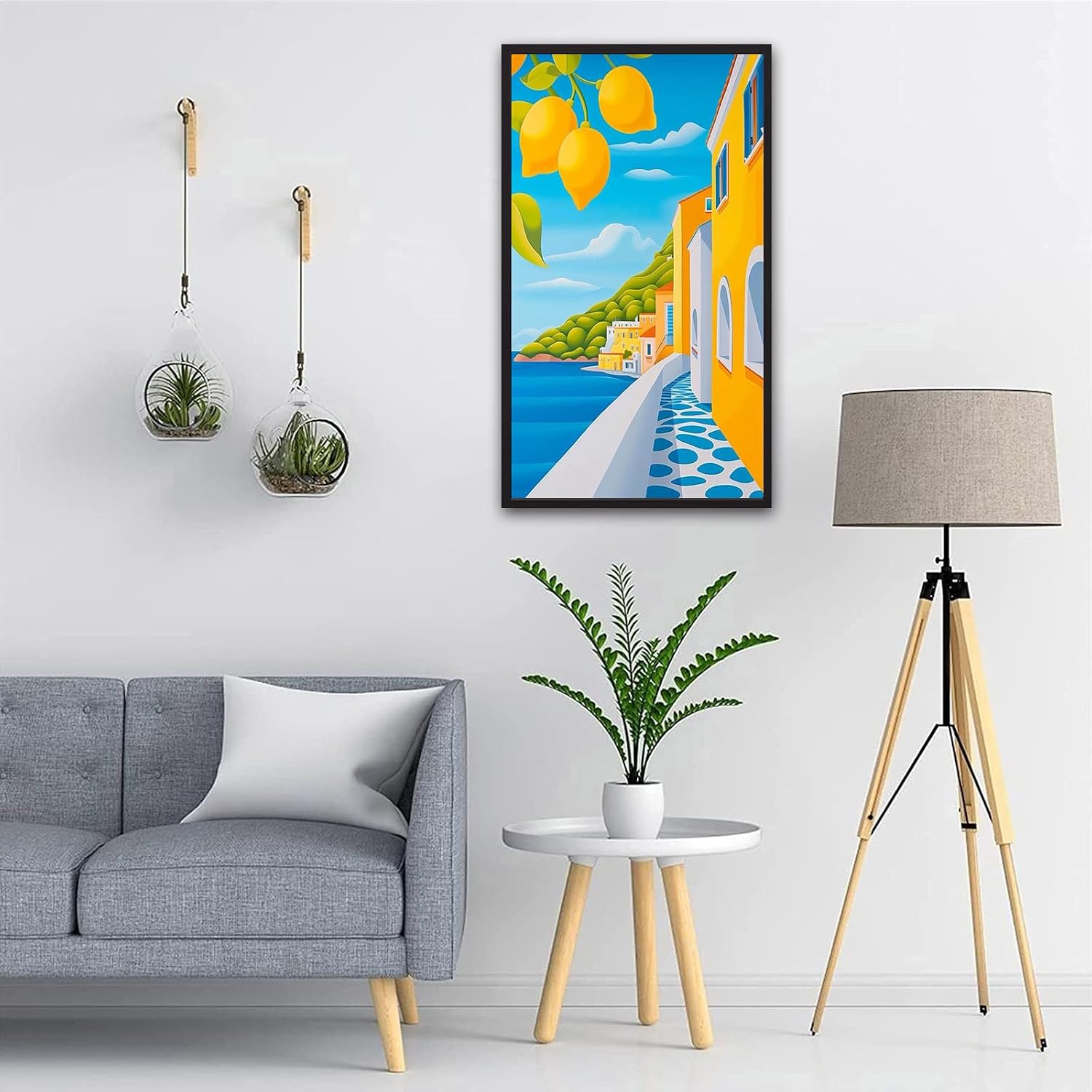 ARTGOTO Large Paint by Numbers for Adults Mediterranean Lemon Coast image 2