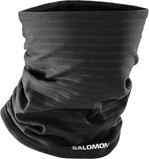 Salomon Winter Training Unisex Headband, Light warmth, Fit & style, Extra breathable, Deep Black, Forged Iron, One Size