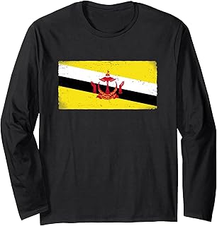 Bruneian Flag Brunei Long Sleeve T-Shirt