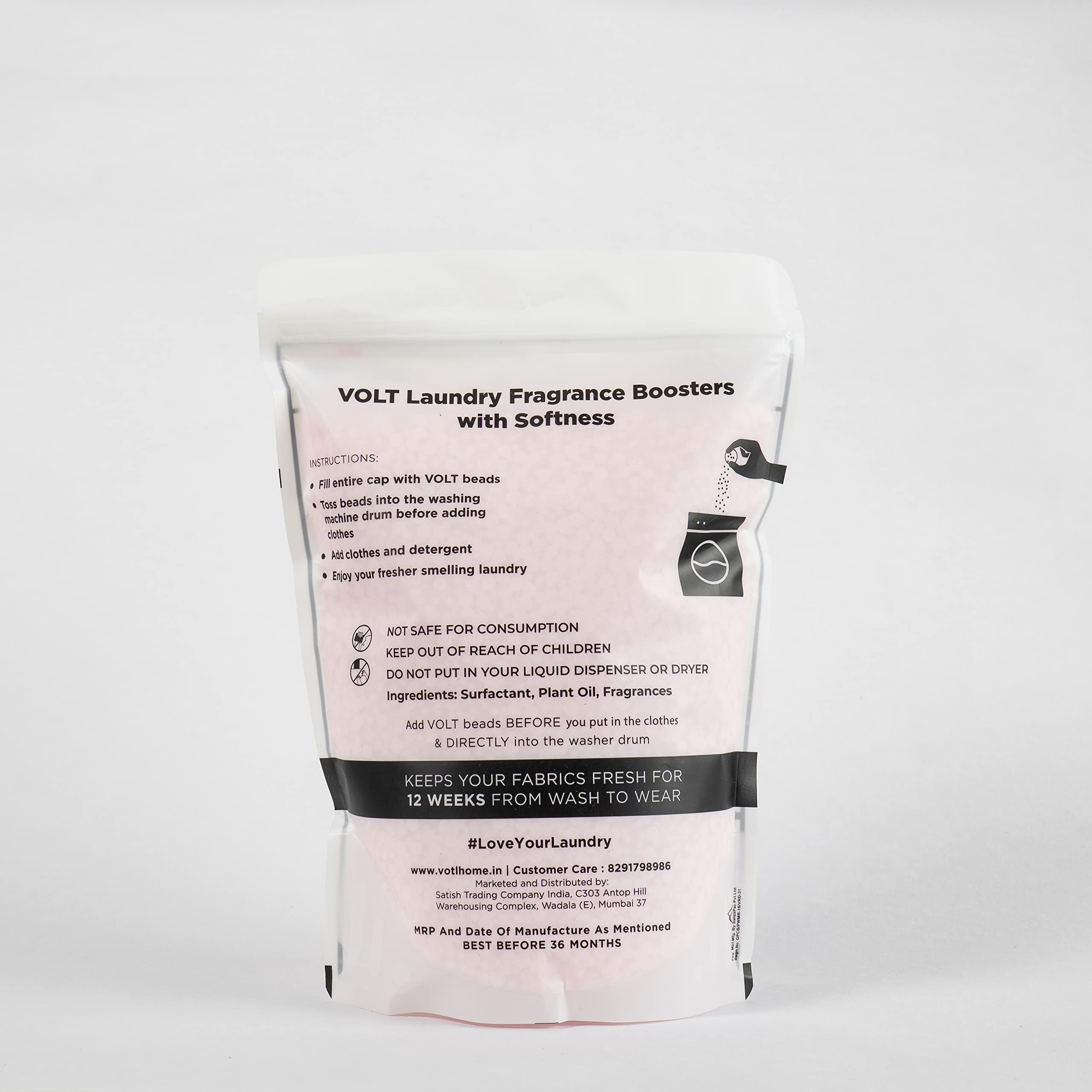 VOLT Home Laundry Fragrance Booster Scent Beads - 1 KG (Spring Bloom Fragrance) For Soft & Delightful-Smelling Clothes - Image 2 thumbnail