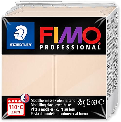 Miniatura 4 de Staedtler 8004 FIMO Professional - Arcilla de modelado polimérica endurecedora para horno, paquete de 4 bloques de 3.00 oz, colores neutros