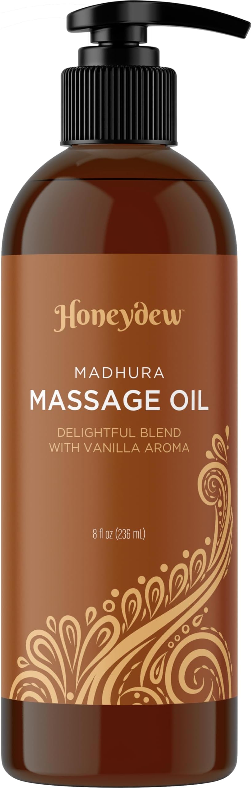 Vanilla Massage Oil for Date Night - Premium Easy Gliding Sensual Massaging Oil with Silky Smooth Non Greasy Non Staining Jojoba Coconut and Sweet Almond Oil - Therapeutic Grade Non GMO and Vegan