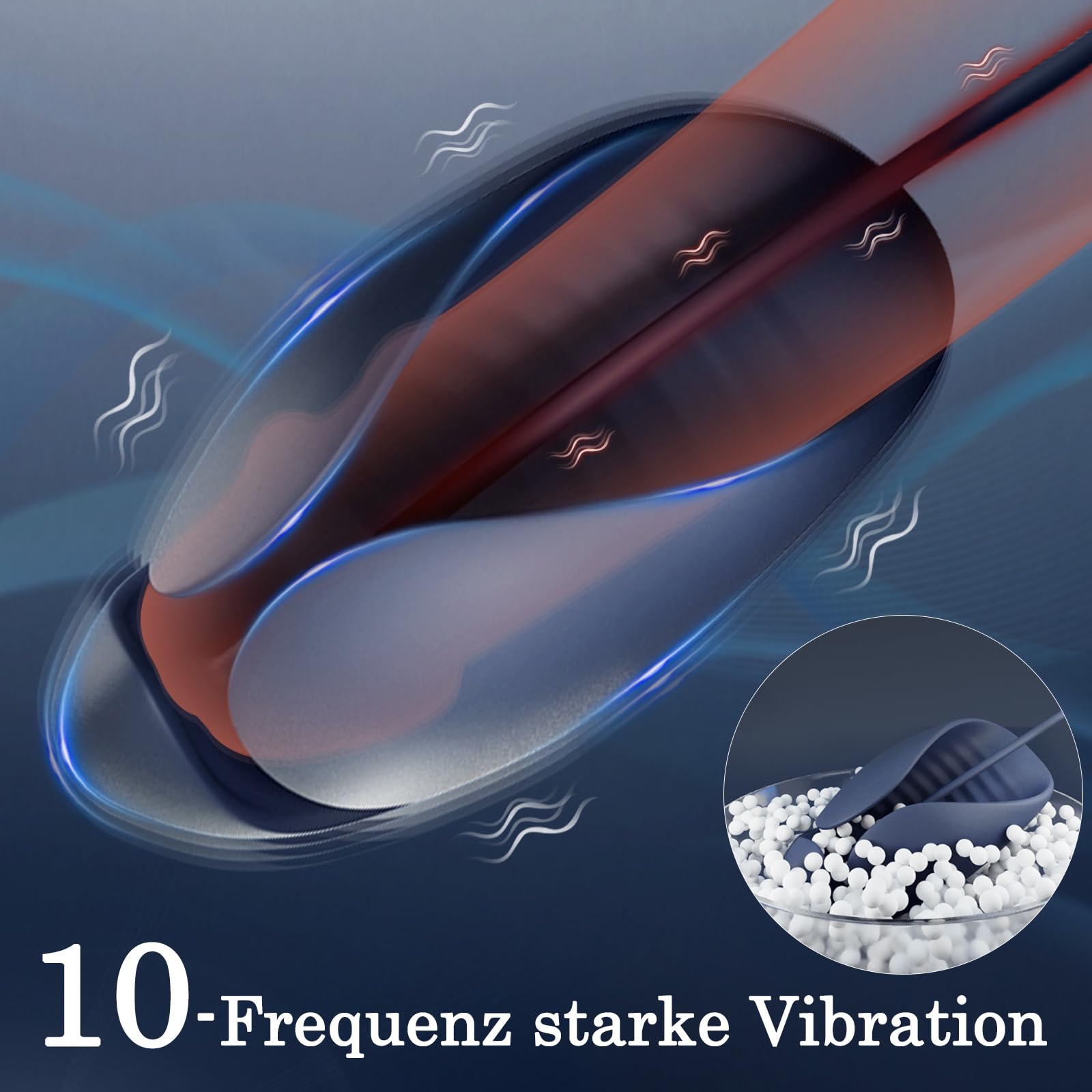 Masturbador eléctrico BDSMYEE manos libres, estimulador de glande hombre con 10 modos de vibración, masturbación con dilatadores uretrales hombres