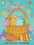 Easy Easter Adult Coloring Book