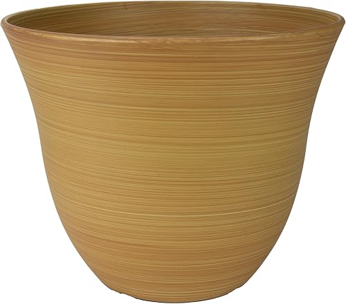 Classic Home and Garden Geißblatt-Übertopf, Terrassentopf, 33 cm, Bambus