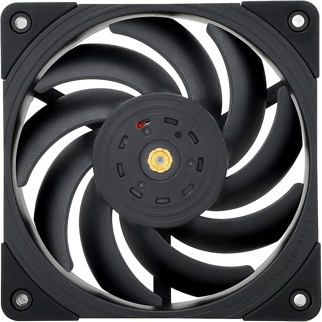 Thermalright TL-B12 120mm CPU Cooler Fan, Computer Case Fan, PWM Control, 2150RPM, Static-Pressure Performance Fan for S-FDB Bearing(Black)
