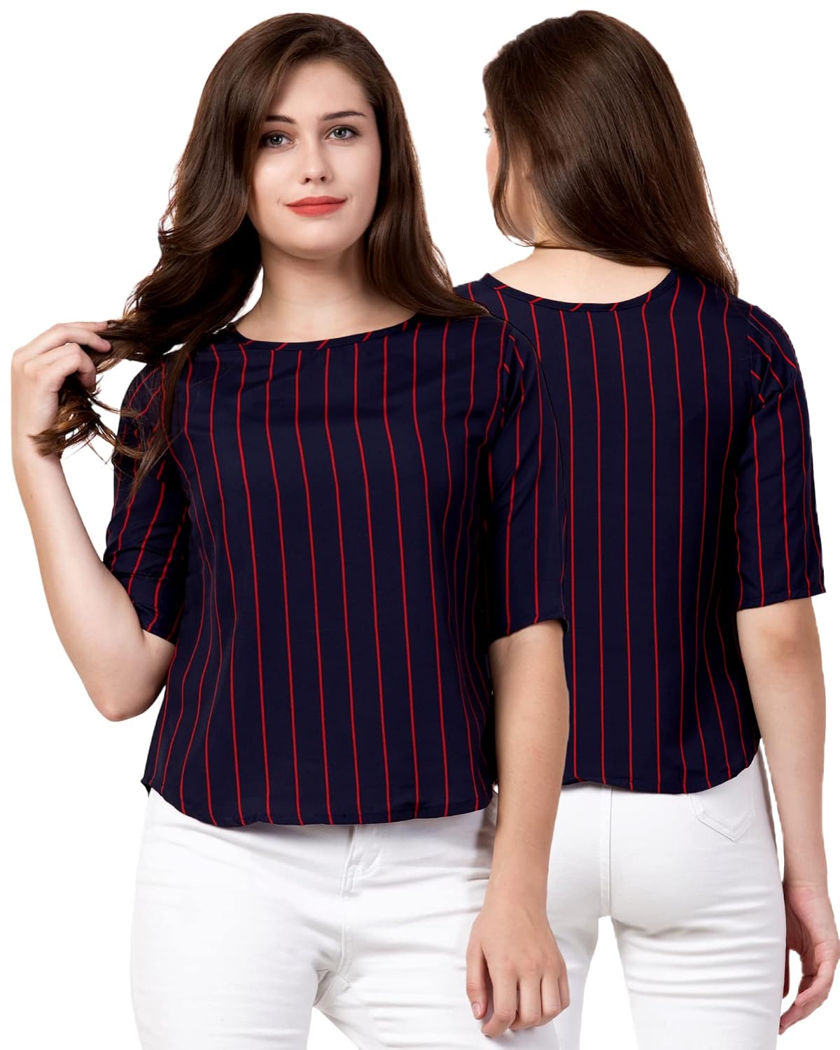 Shoppy Assist- Women Printed Slim-fit Tops with 3/4 Sleeves- Available Sizes XS,S,M,L,XL,XXL SemiFormal Trendy Summer Tops... - Review, Price and Buying Guide