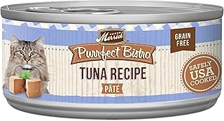 Purrfect Bistro Grain Free Premium Soft Canned Pate Adult Wet Cat Food, High Protein Tuna Recipe - (Pack of 24) 5.5 oz. Cans
