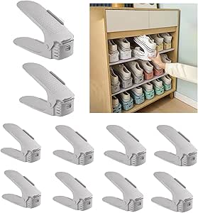 Aazon.co: ZNCRR Shoe Slots Organizer For Closet 20 Pack Adjustable