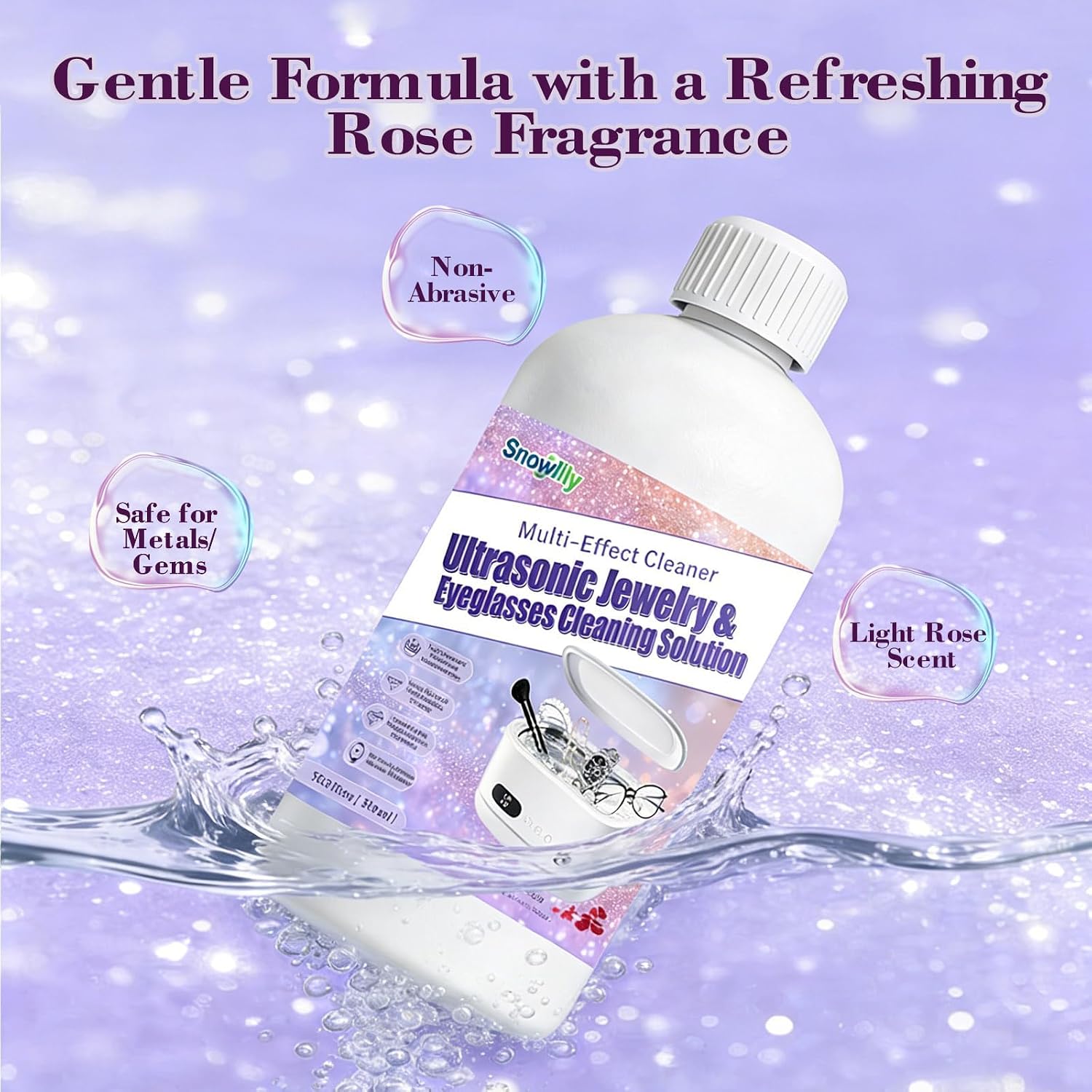 16.9 oz/500 ml Ultrasonic Jewelry Cleaning Solution for Use in All Ultrasonic Machines