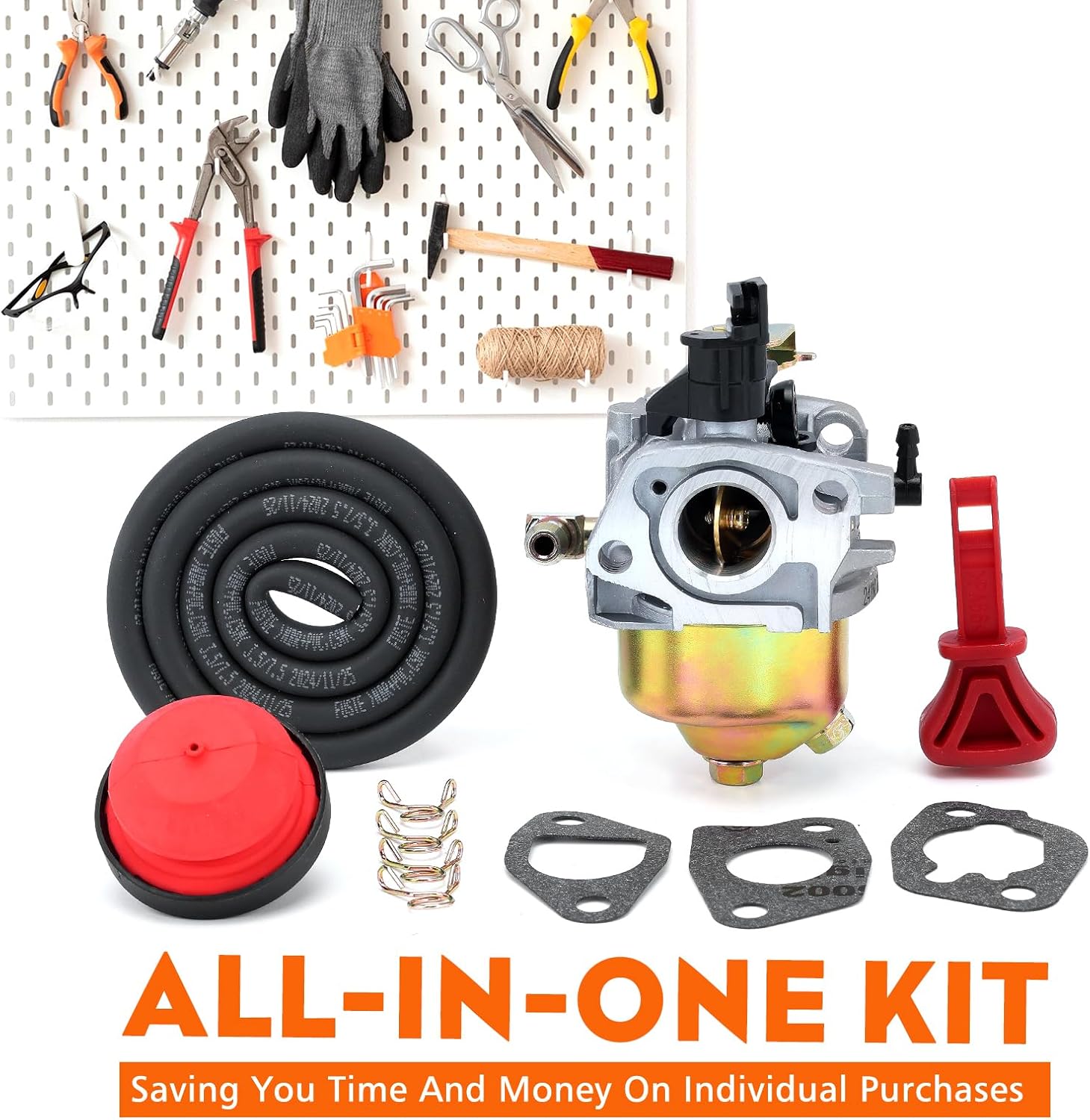 Hipa 951-10974A Carburetor Kit for HUAYI 165S 165SA 179cc 208cc 243cc Snow Blower Thrower Models Replace Troy Bilt 751-12705 951-10974 951-12705 Carb