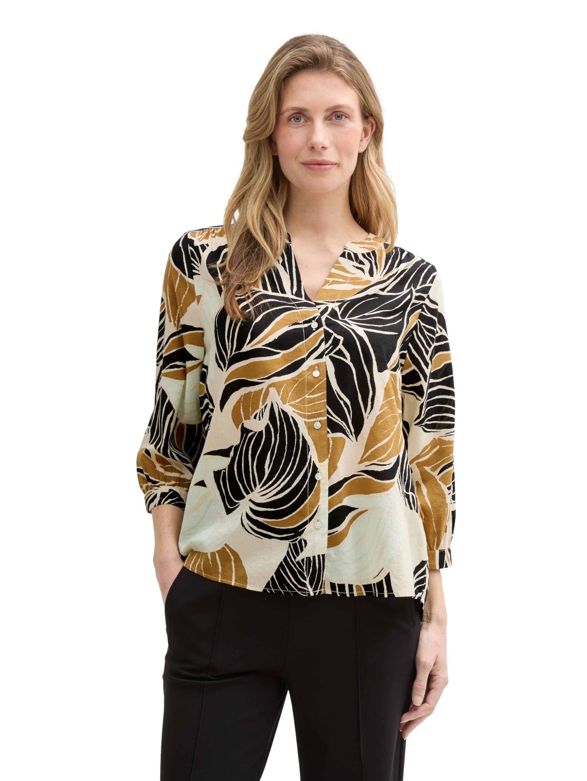 TOM TAILOR Damen Bluse mit Muster