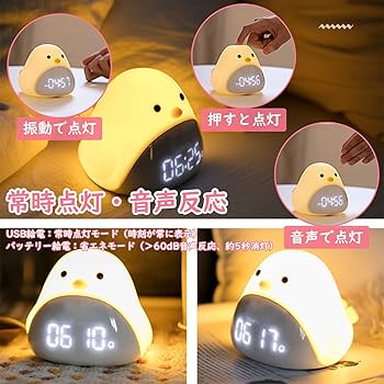 Amazon.co.jp: 目覚まし時計 デジタル 置き時計 LED ベッド
