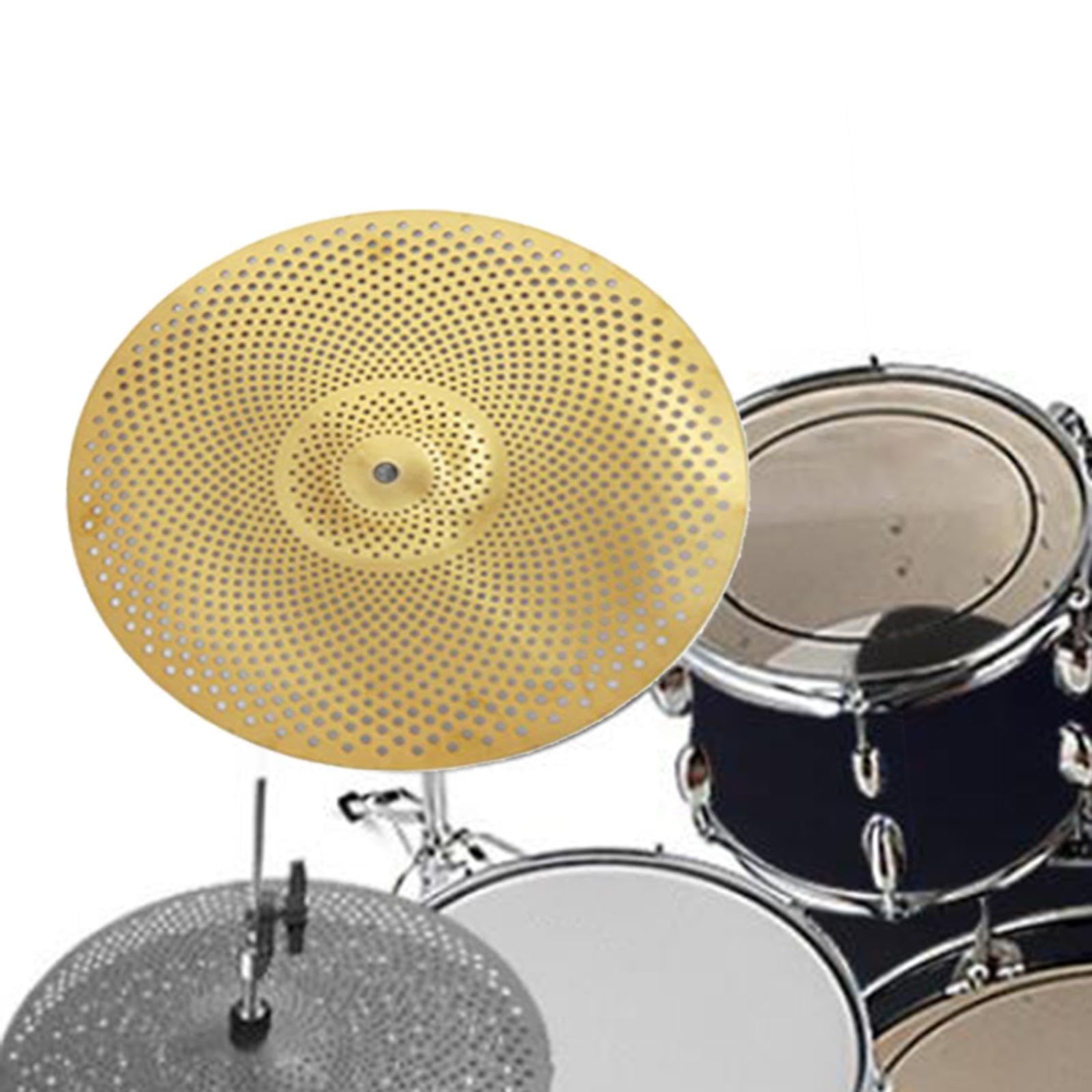 kowaku Platillo de Percusión para Batería, Accesorio Musical de Bajo Ruido, 14 pulgadas