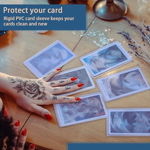 Miniatura 6 de 30 cargadores superiores para tarjetas, fundas rígidas de 55 puntos, cargador superior transparente, protectores de tarjetas de béisbol para