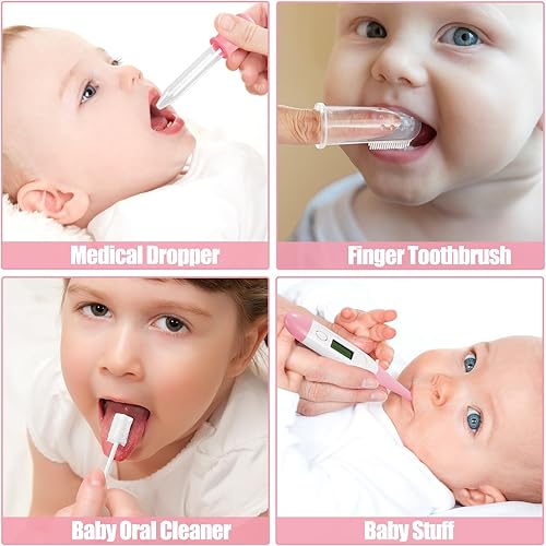 Vista 26 de Kit de cuidado de la salud y aseo para bebés recién nacidos, kit de cuidado de bebé de 24 piezas mejorado, juego de cuidado de la salud