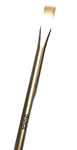 Miniatura 3 de GROZ Barra de palanca alineadora de 30 pulgadas, diámetro de 78 pulgadas, sección redonda, acero de aleación de cromo resistente, chapado en zinc,