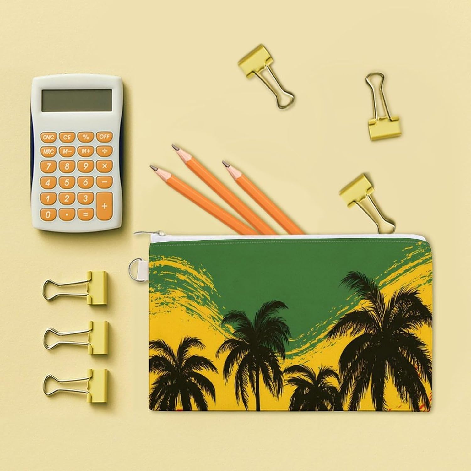 Rastafari Flag Palm Tree Coin Purse Change Purse Pouch Wallet