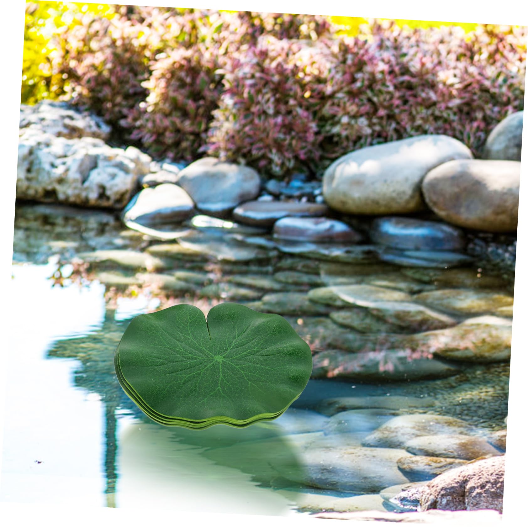 Cabilock 5 Juegos Hoja De Loto De Lenteja De Agua Simulada Plantas Flotantes Falsas Decoración Planta De Acuario Lenteja De Agua Acuario Adornos Pecera Acuario Artificial Páginas Green