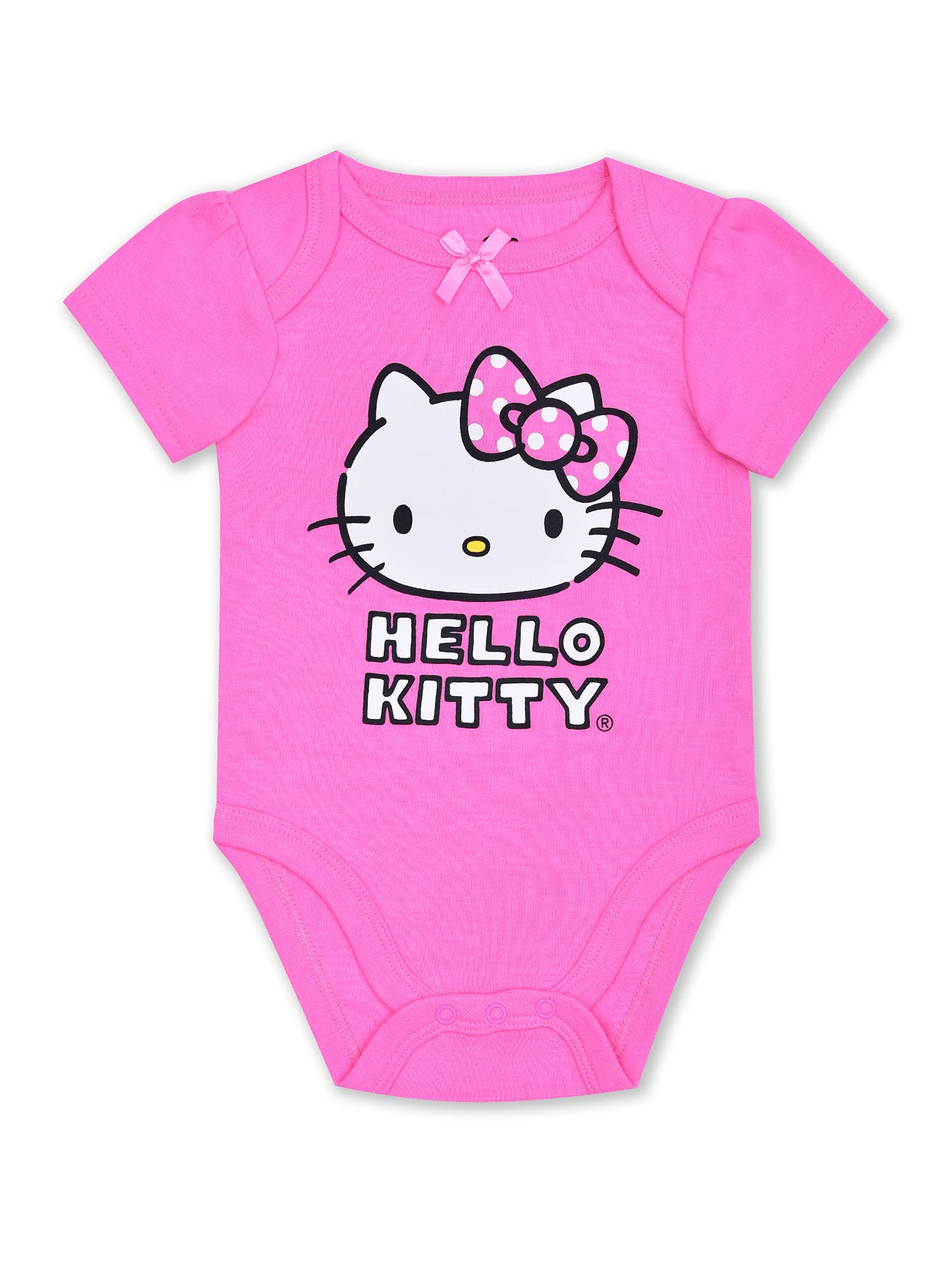 Hello Kitty - Conjunto de 2 piezas con estampado de lunares rosa y blanco