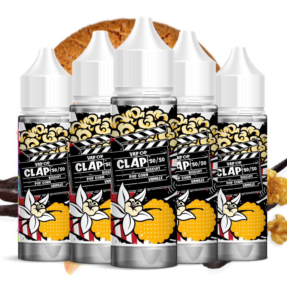 E-liquide cigarette lectronique - GOT : POPCORN VANILLE BISCUIT - 50ml -  50MPGV/50VG - LOT DE 5 FLACONS (250ml) - Sans nicotine ni tabac -  Fabrication franaise : Amazon.fr: High-Tech