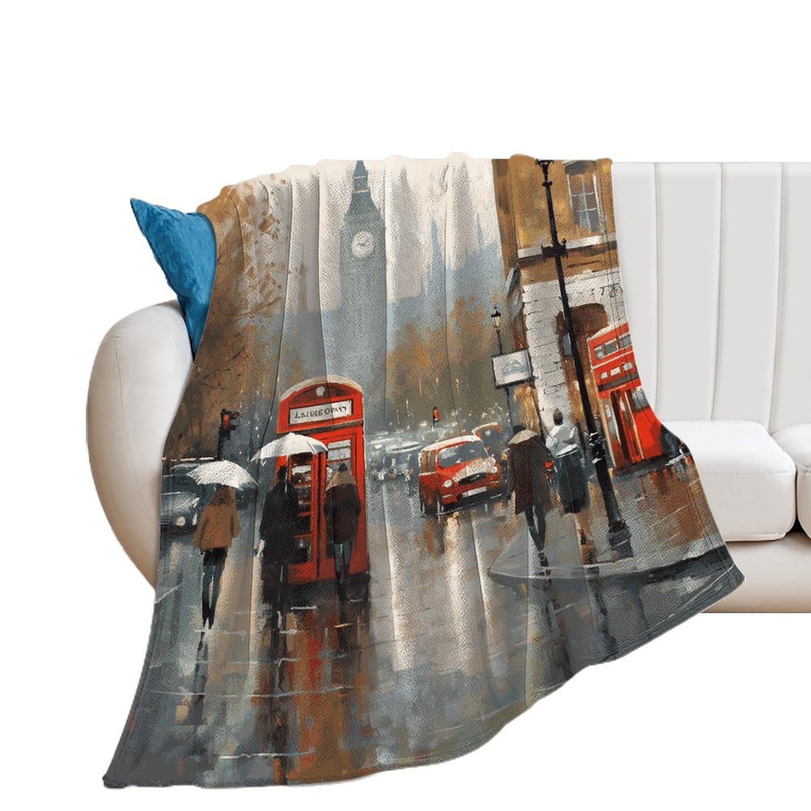 Couverture extra large contre le froid en microfibre pour lit et sofa