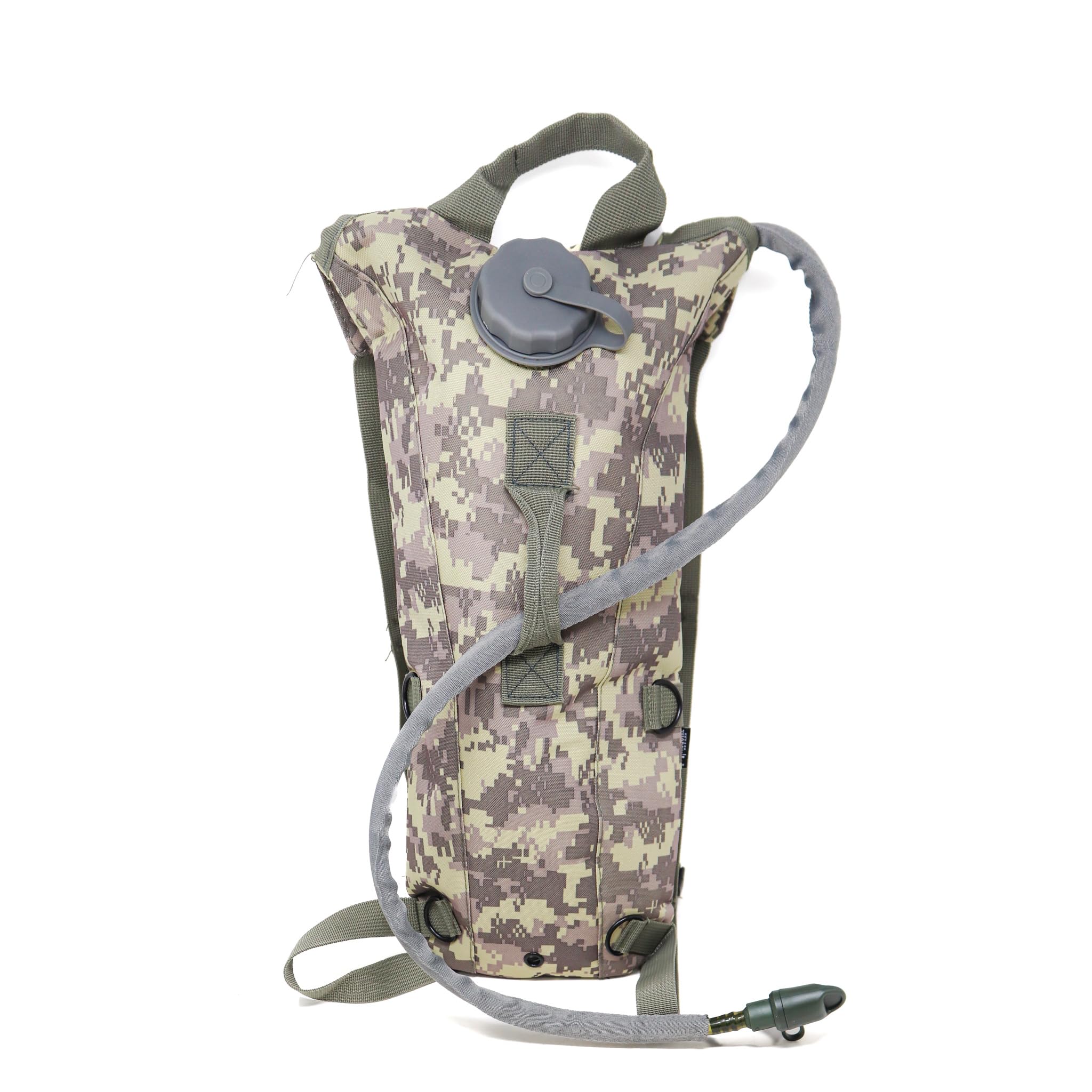 M MCGUIRE GEAR Mochila de hidratación, con paquete de hidratación de 3L/100 onzas, mochila de senderismo de nailon resistente al agua con vejiga de agua, mochila de agua para correr, ciclismo y