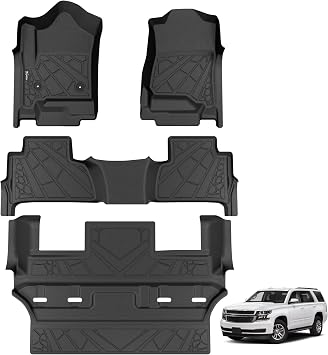 KARPAL Floor Mats for 2015-2020 Chevy Tahoe/GMC Yukon Not for XL