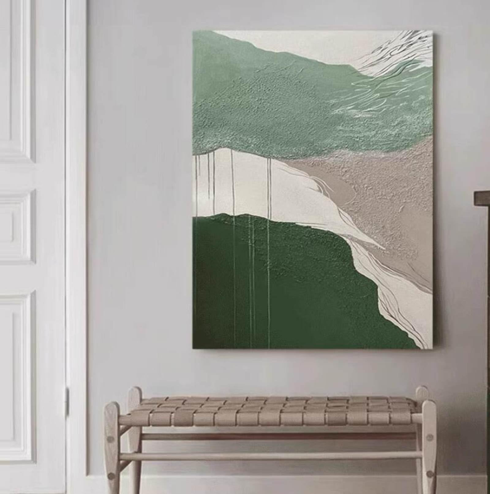 Peinture à l'huile paysage abstrait pour transformer l'ambiance de la chambre