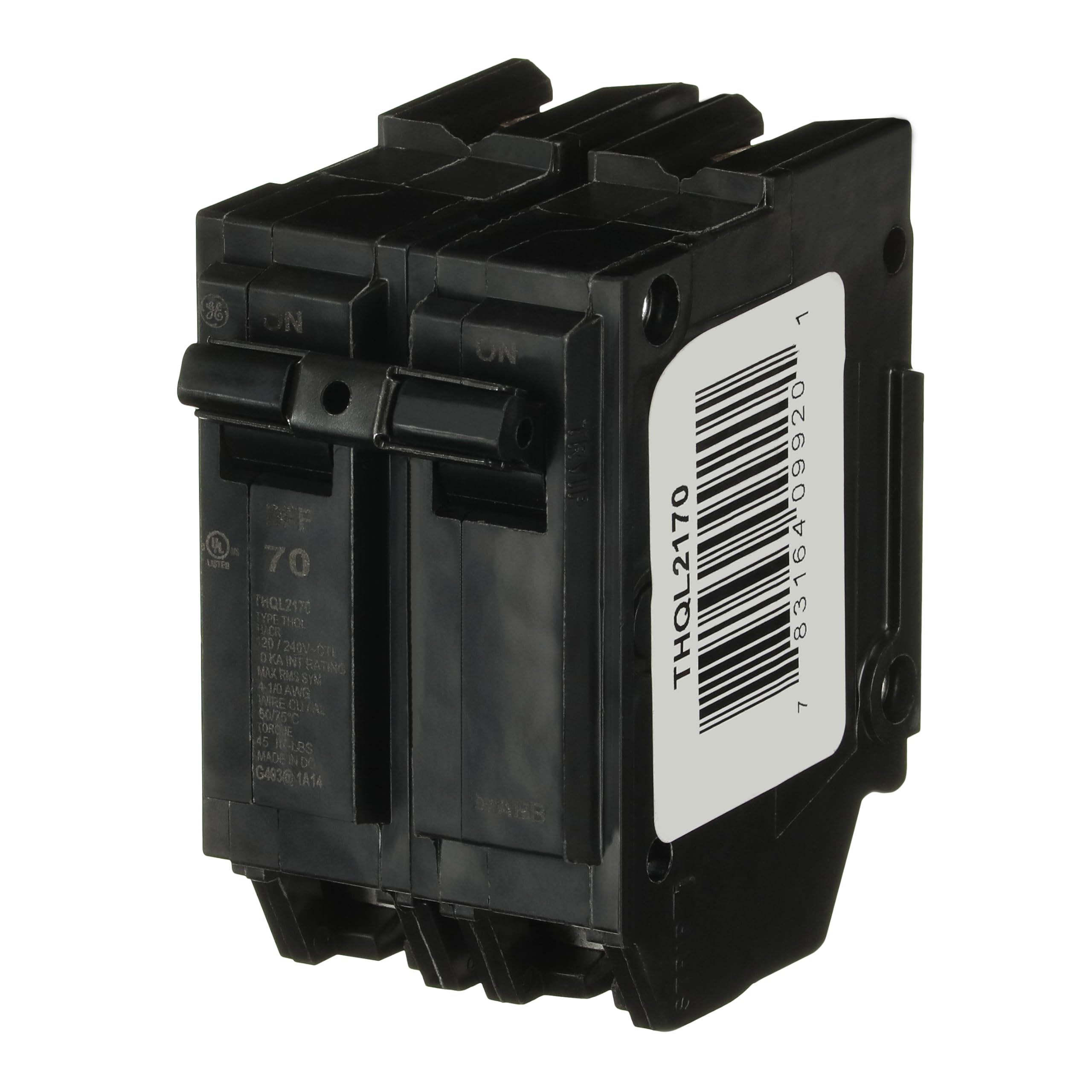ABB THQL2170 70A DP Circuit Breaker • 70 A, 2-Pole, 120/240 V