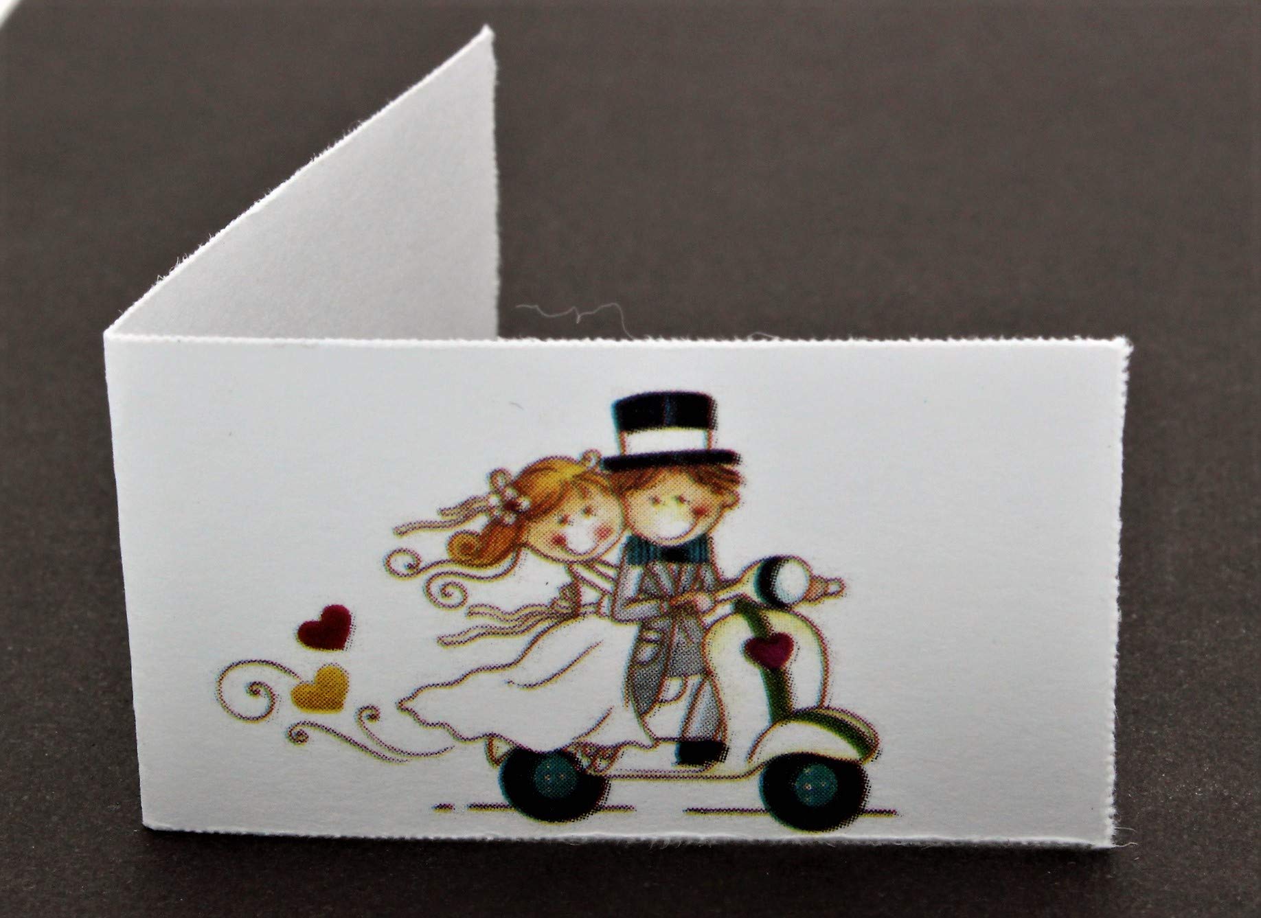 LE GEMME DI VENEZIA 200 Bigliettini Bomboniera Matrimonio o Promessa Stampa Personalizzata a Colori