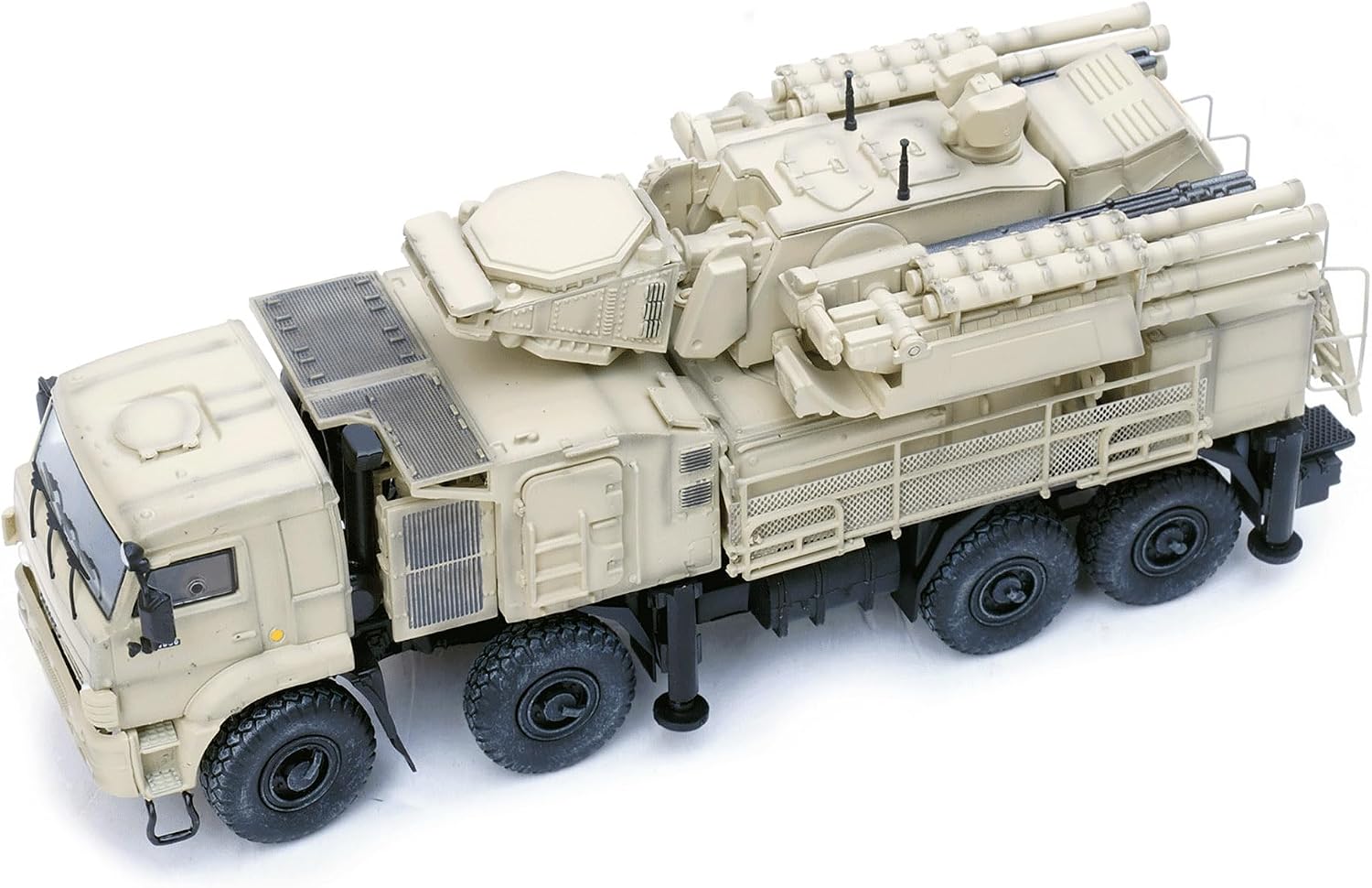 Motor City Classics Panzerkampf | 1:72 Scale Model Military Diecast Pantsir-S1 air Defense System Sand Color Scheme,Syrian Goverment Force 12217PB