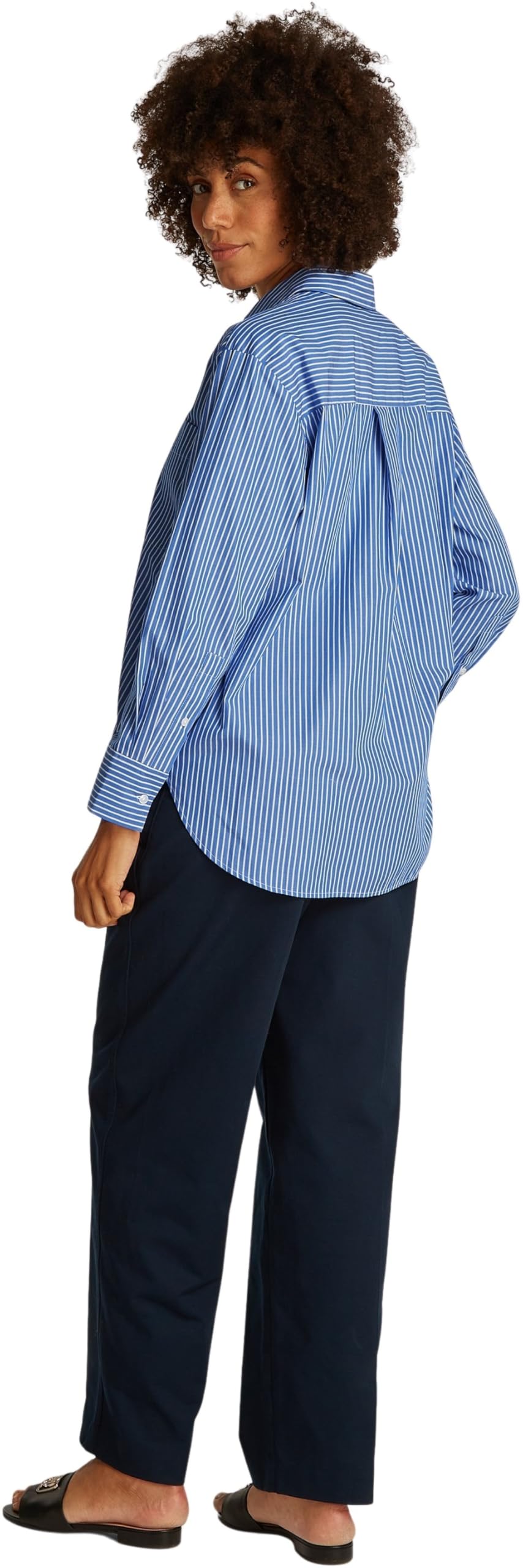 Tommy Hilfiger Donna Camicia Poplin Easy Fit Oversize