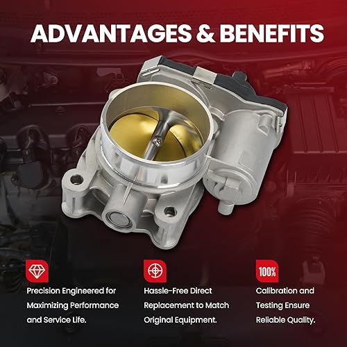 Miniatura 4 de MOCA - Cuerpo del acelerador de repuesto para Buick 2012-2017 Regal 2.4L, 2012-2017 Verano 2.4L, para Chevrolet 2012-2015 Captiva Sport 2.4L,