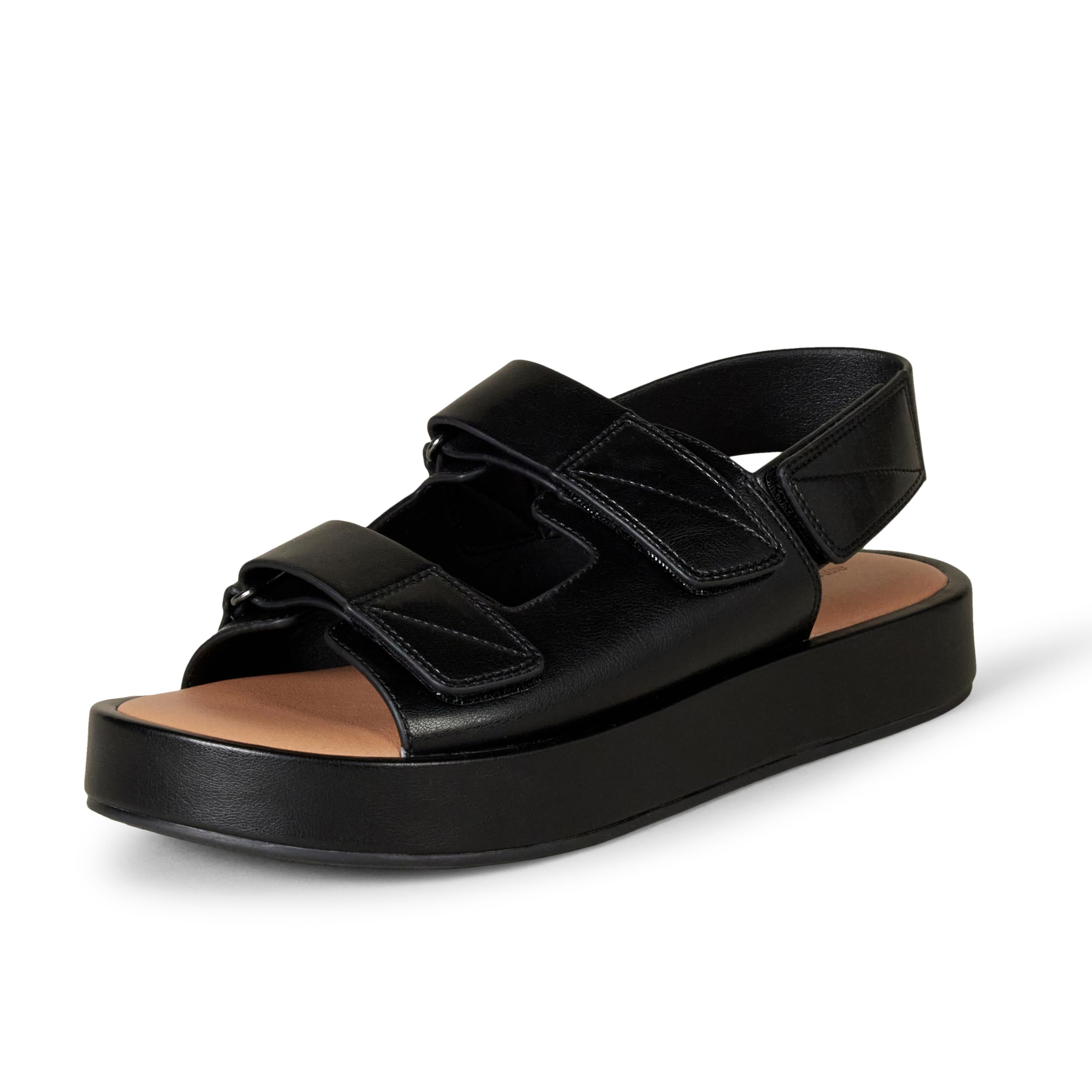 Amazon Essentials Women's Adjustable Triple Strap Platform Sandals
