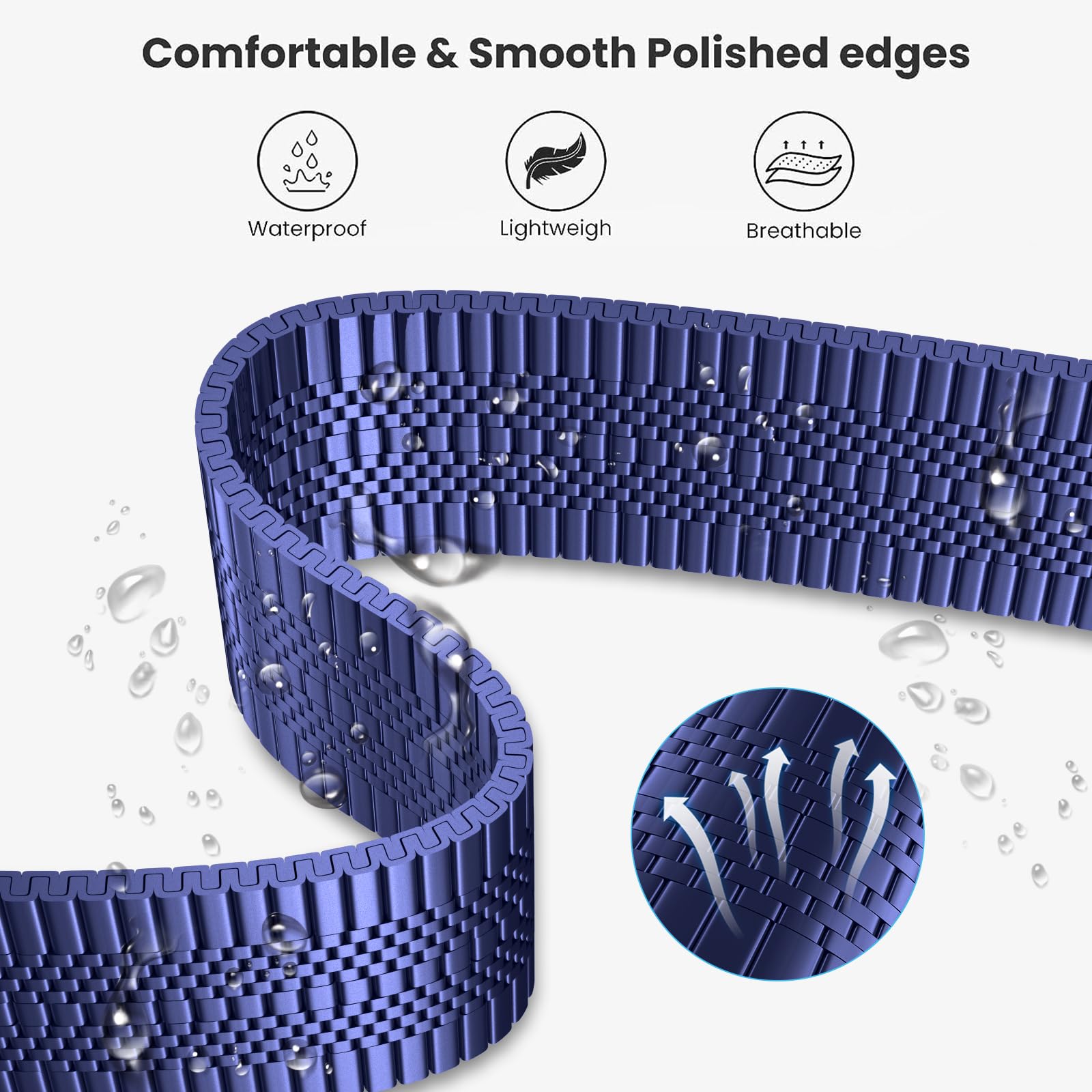 Cinturino per Amazfit GTS, 20mm Cinturino in Acciaio Inossidabile in Metallo Cinturino per Amazfit GTS 4, GTS 4 Mini, GTS 2, GTS 2 Mini, GTS 3, Amazfit Bip, Bip 3, Bip3 Pro, Bip U, Bip U Pro, GTR Mini