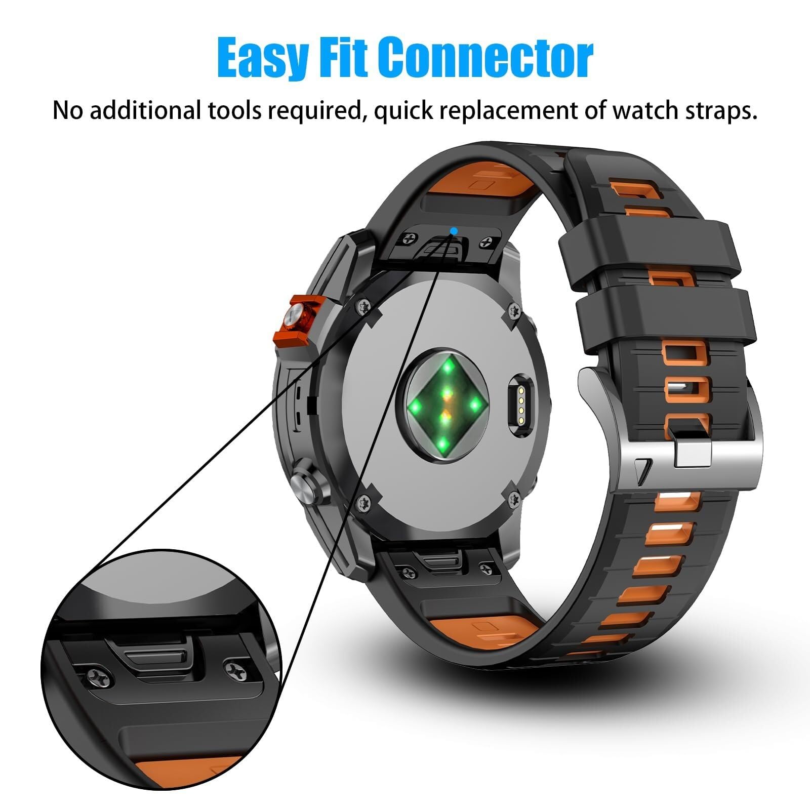HQHYGM 20mm kompatybilny z paskiem do zegarka 7S Pro 6S 5S Plus, miękkie silikonowe paski do smartwatcha S70 42mm/2S/Mk2s