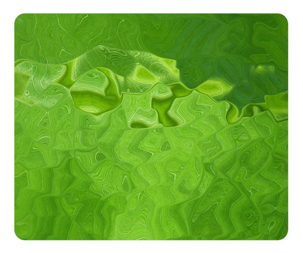 Gaming Mouse Pad - Fashion Hot Oblong Shaped Mouse Mat Design Green Water Natural Eco Rubber Durable Office