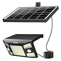 INTELAMP Luci Solari Da Esterno con Sensore di Movimento 8000mAh 2000LM