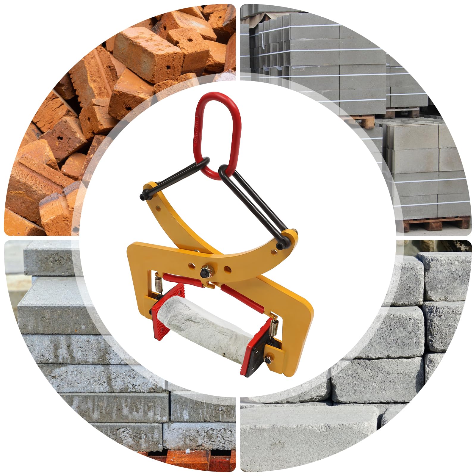 Pinze Di Sollevamento Per Cordoli Marciapiede 8-30 Cm 280 Kg Supporto Pietre Pinza Sollevamento Pietra Gancio Leve Piastra