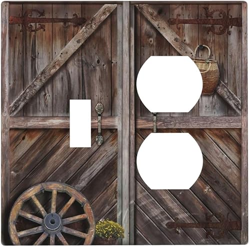 Miniatura 145 de Cubiertas Decorativas para Interruptor de Luz de Palanca Triple Retro Rojo Pulpo Monstruo Ola Marina Azul de 3 Segmentos Cubiertas de Placa de Pared